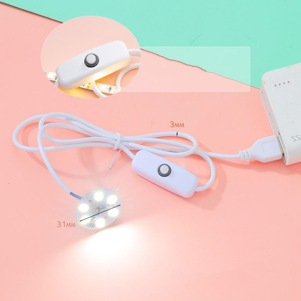 Harpiksform Silikoneform HVID LYS--2 STK HVID LYS--2 STK White light--2Pcs