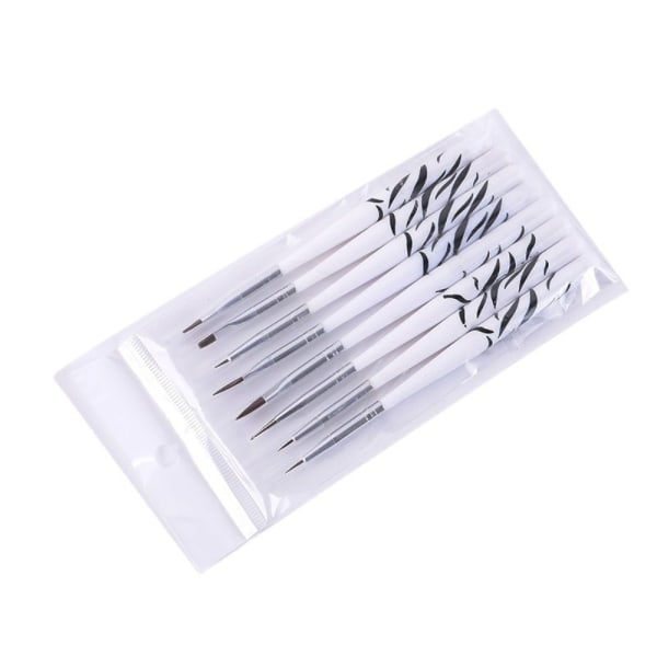 8 STK Nail Art Brush Gel Neglebørster Trådtegnepen 8PCS