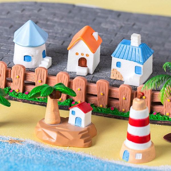 5 kpl Island Dove House Coconut Tree Micro Landscape 1 1 1