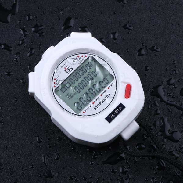 Digitalt stopur Timer Træningstimer WHITE 100 TRACKS WHITE White 100 Tracks