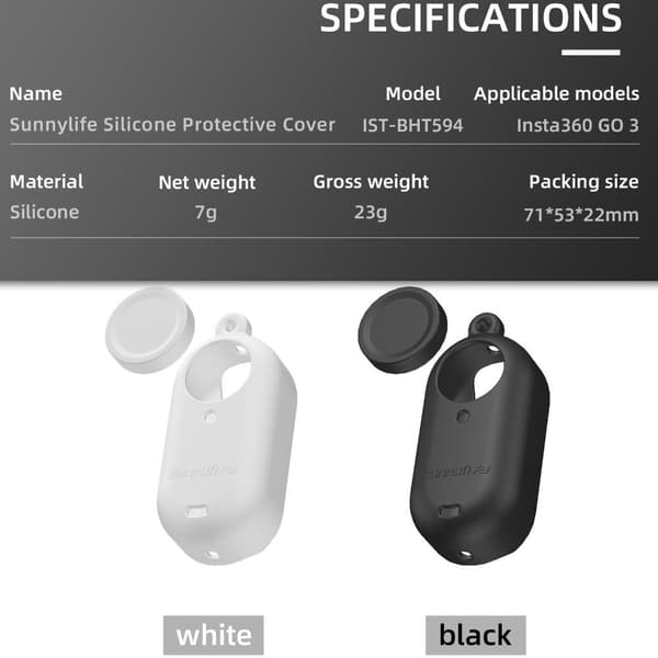 3 in 1 set case Cap VALKOINEN White