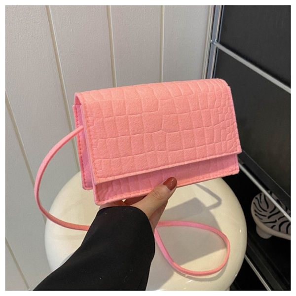 Crossbody-väskor Filt-axelväska ROSA pink