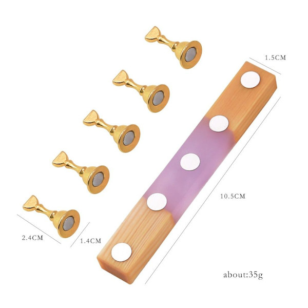 Log Nail Stand Nail Art Practice Base VIT white