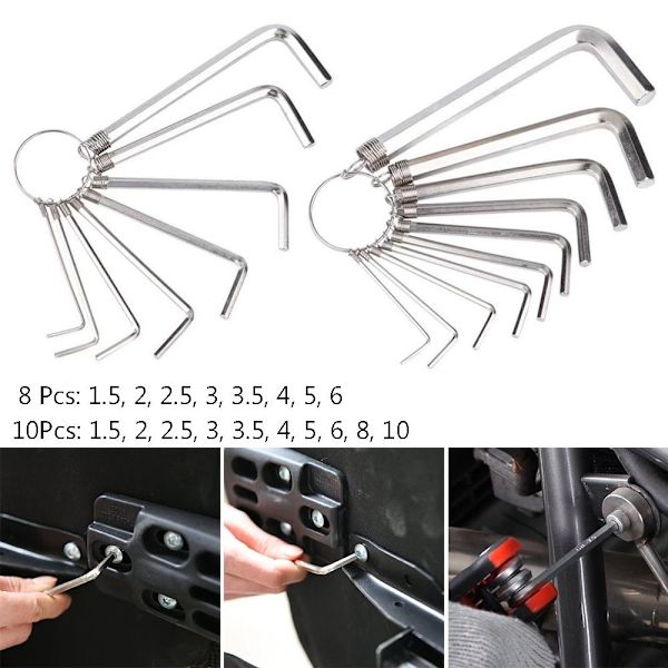 8/10 kpl kuusioavain kuusioruuvimeisseli 10 kpl / SET 10 kpl / set 10Pcs/Set