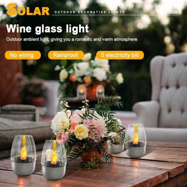 Solar Light LED Candle Light CAPPING TRANSPARENS CAPPING Capping transparency