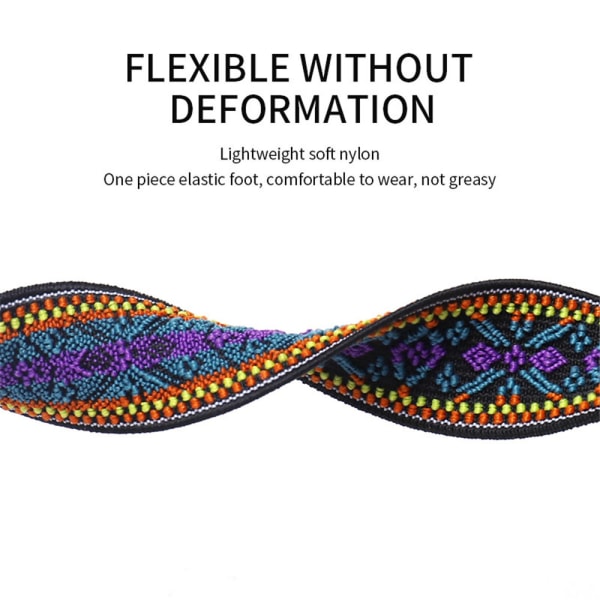 Nylon för Apple Watch band Multicolor