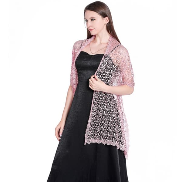 Aftenkjoler Sjal Lady Cape Wraps LYSROSA Light Pink