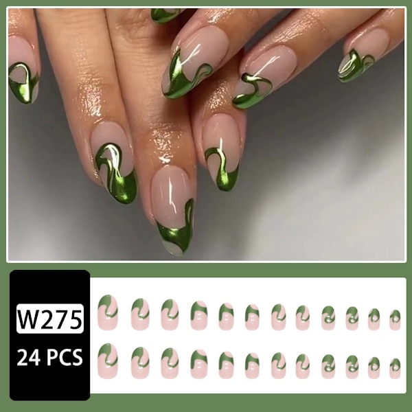 Almond Fake Nails False Nail W155 W155 W155