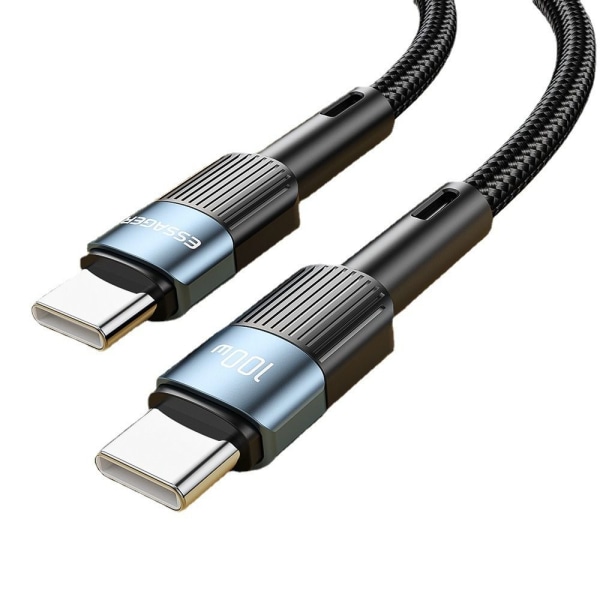 USB-C-kabel Typ-C Laddningskabel SVART Black