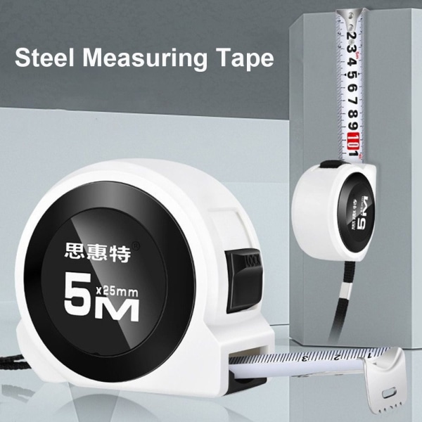 Stål Målebånd Drop-resistent målebånd 7,5M X 25MM 7.5m x 25mm