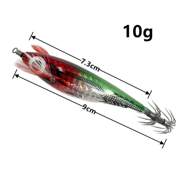 2kpl Puukatkarapuvieheet Kalmarikoukku C-9.5CM-9G C-9.5CM-9G C-9.5cm-9g