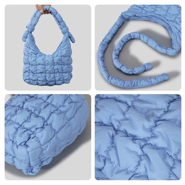 Kviltet mulepose Clouds Bag PINK Pink