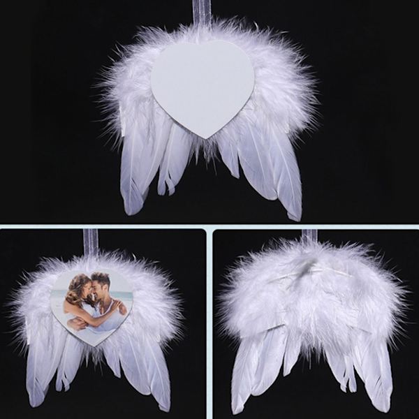 2kpl Angel Wings Love Pendant Angel Wings Riipukset PYÖREÄT Circular