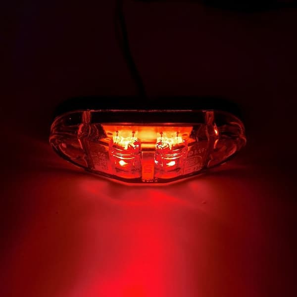 2 stk. LED Side Marker Lys Advarselsbaglygte BLÅ Blue