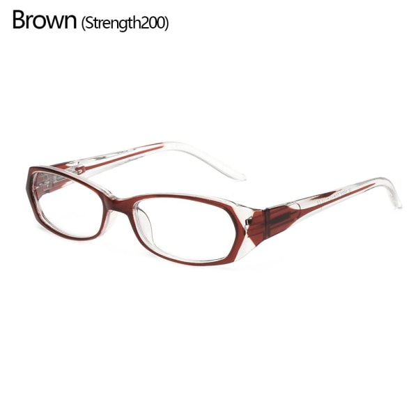 Lesebriller Anti-Blue Light Eyeglasses BROWN STRENGTH 200 Brown Strength 200