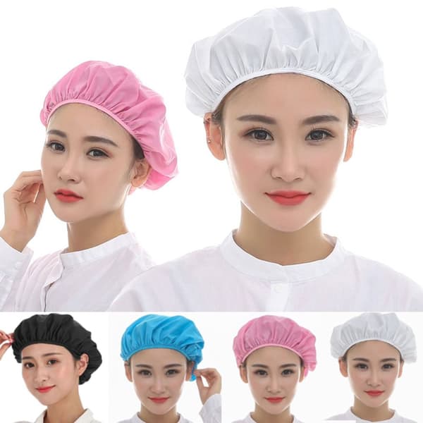 Chef Cap Cook Hat VALKOINEN white