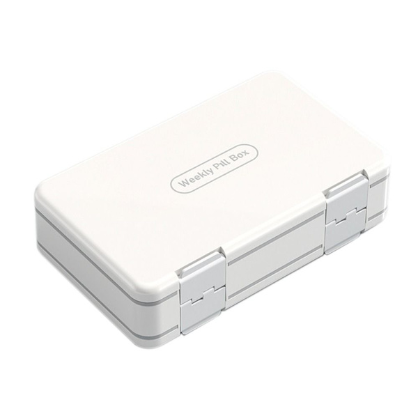 Pill Box Medicin Case VIT white