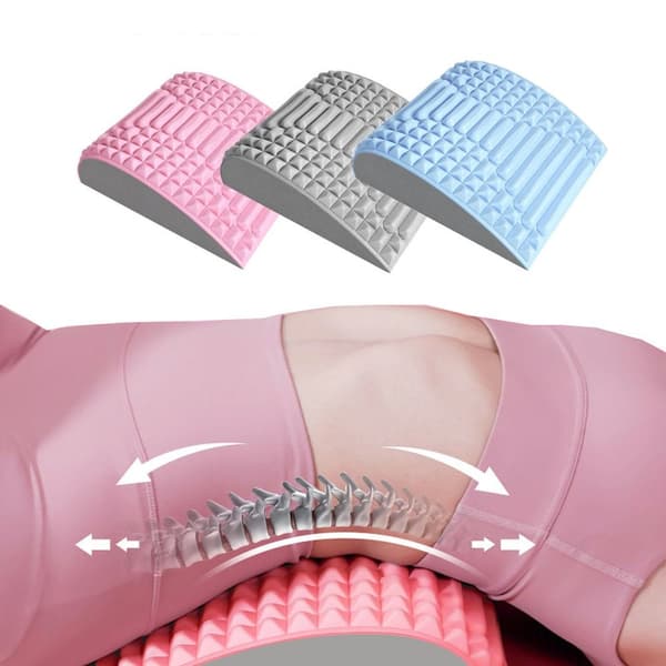 Lumbar Back Massager Cervical Memory Kudde GRÅ grey