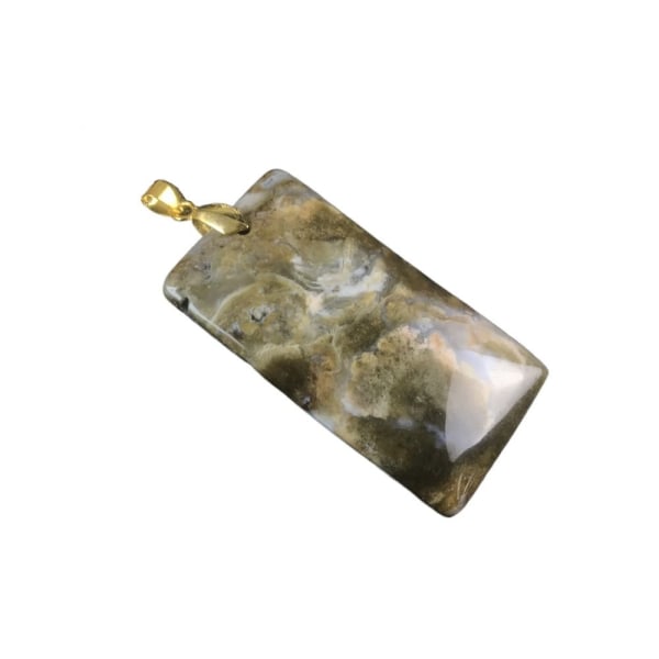 Stone Kaulakoru Riipus Luonnollinen Akaatti Riipus NELIKULMIO NELIKULMIO rectangle