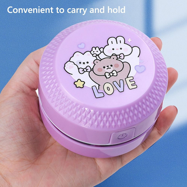 Pöytäpölynimuri Pöytäkoneen pölynlakaisimet PURPURIN AKKU Purple Battery Powered-Battery Powered