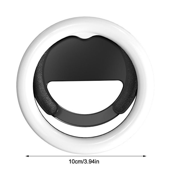 Ring Fyllningsljus Telefonljus SVART Black