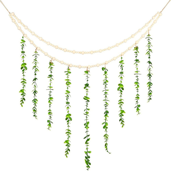 1 st Boho Sovrumsinredning Växtdekor Rum Väggdekor Green 1 Pcs-1 Pcs