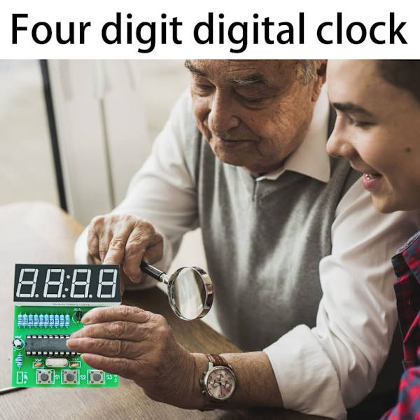 Reservdelar fyrsiffrig klocksats 4 Bits Digital LED