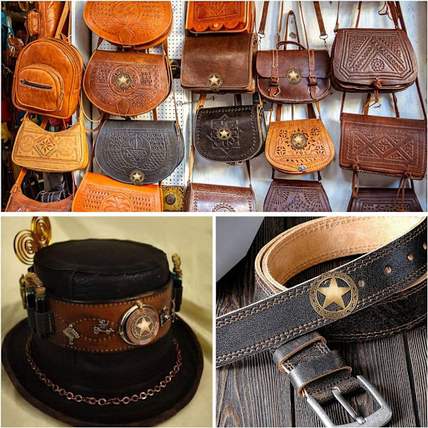 Texas Star Western Cowboy Lädernaglar