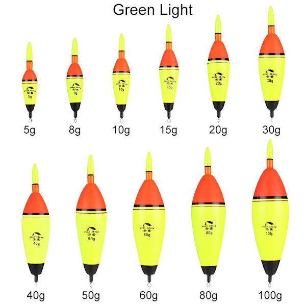 Fishing Night Float Ball Boia RÖTT LJUS40G 40G red light40g