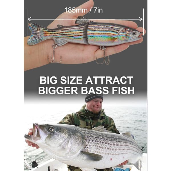 Multi Section -kalastusuhe Minnow Bait 04 04 04