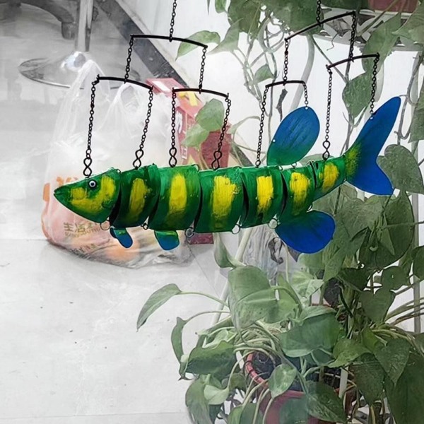 Tropiske fisk Art Wind Chime Pendant Ornament Håndværk