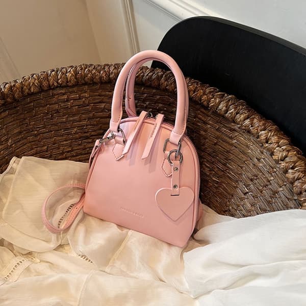 Mini Shell Crossbody Bag Underarm Bag SØLV silver