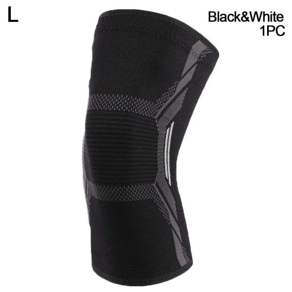 Sportsknebeskyttere Kompresjonsknestøtte SVART&HVITT LKNEE PAD Black&White LKnee Pad-Knee Pad