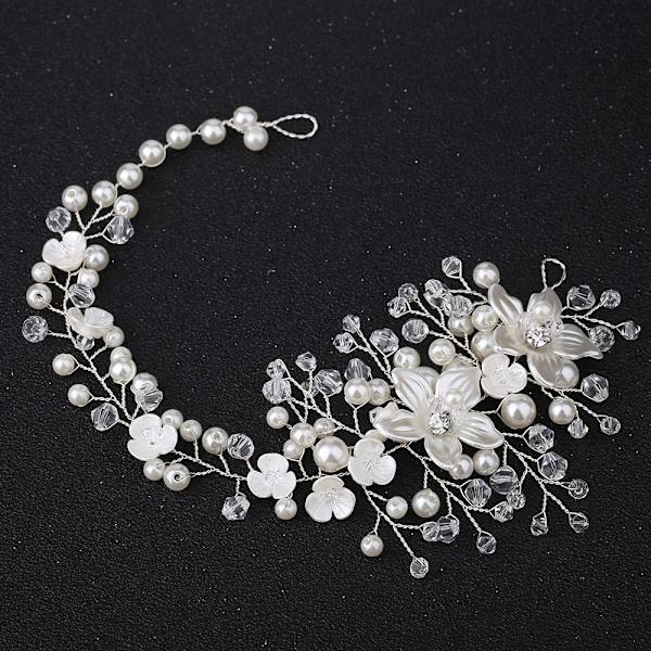 Kristall Pannband Rhinestone Hårband SILVER silver