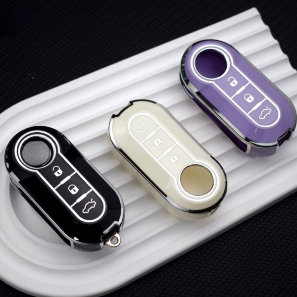 Bilnøglekasse Auto Shell Fob SORT Black