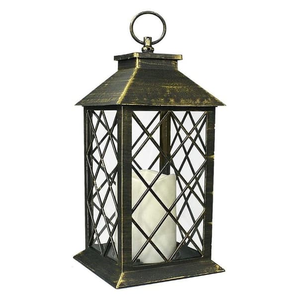 LED Solar Lantern Palace Lampe BRONSE Bronze