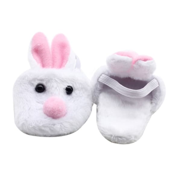 Docka Skor Tofflor White Bunny