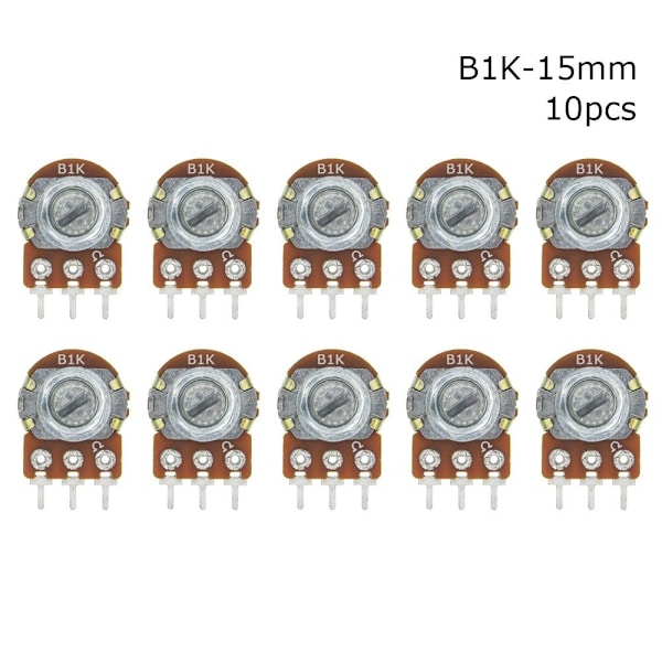 10 kpl lineaarinen potentiometri WH148N WH148 10 kpl B1K-15MM 10 kpl 10pcs B1K-15mm