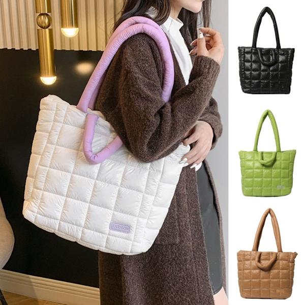 Axelväska Puffy Handväska KHAKI Khaki