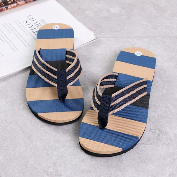 Mænd Hjemmesko Fritid Flip Flops GRÅ-43 GRÅ-43 Grey-43