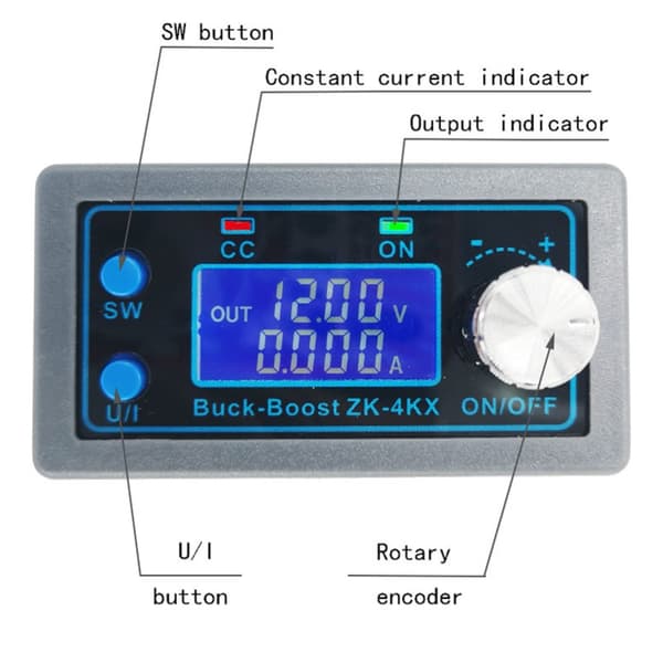 CNC Buck-boost power DC DC Säädettävä