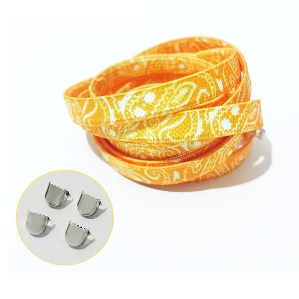 Cashew Flower Flade Snørebånd Sneakers Snørebånd GUL Yellow