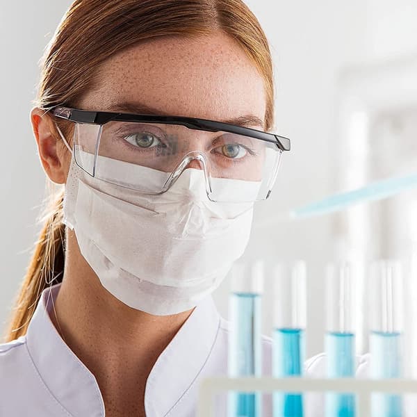 3 STK Protect Goggles Arbeidssikkerhetsglass BLÅ BLÅ blue