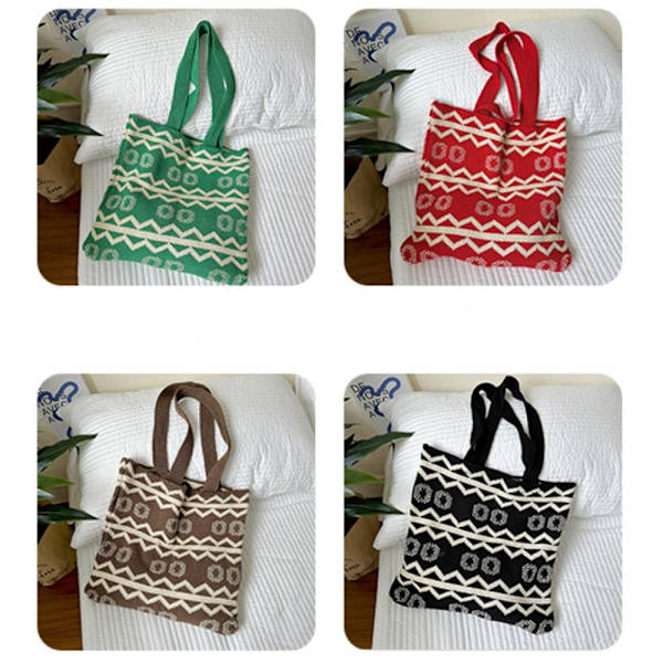 Håndvevd Bag Knot Wrist Bag GRØNN green
