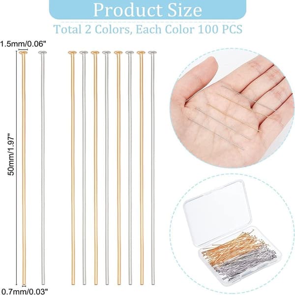 Pins Hode Pins Flat Head Pins 50mm