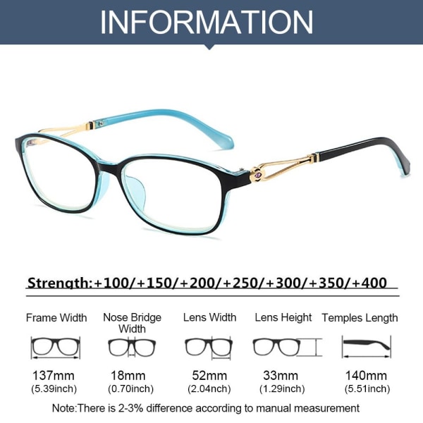 Läsglasögon Glasögon BLUE STRENGTH 400 Blue Strength 400