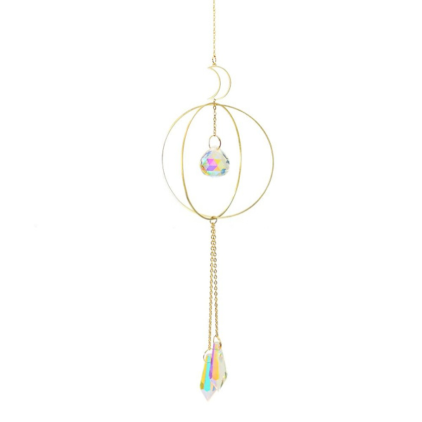 Solfanger Krystal Regnbue Prismer MÅNE MÅNE moon