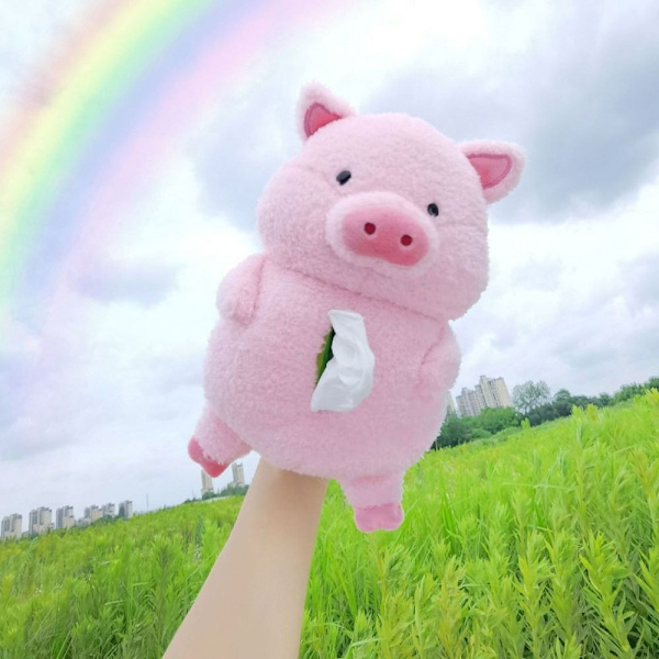 Bilmonterad Mjukpapper Lådor Djur Bil Papper Lådor PIGLET PIGLET Piglet