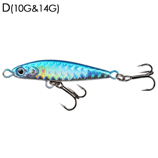 Metallfiske lokke Jig Agn D(10G&14G) D(10G&14G) D(10G&14G)