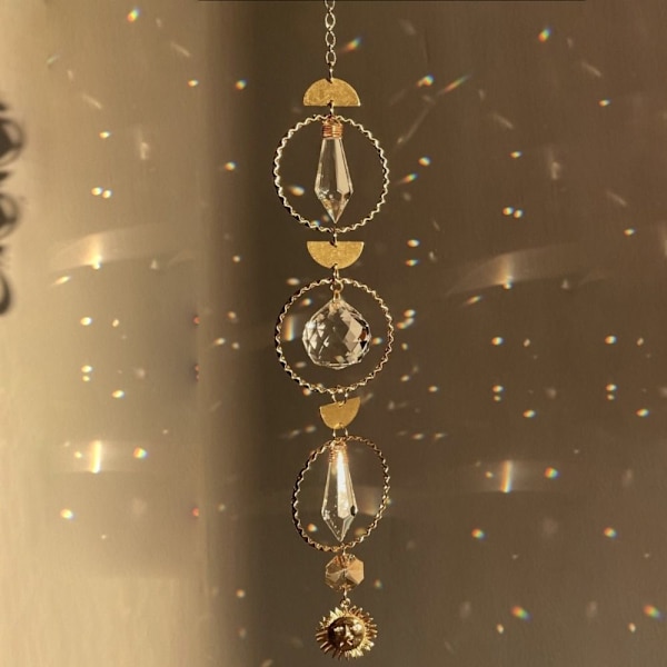 Sun Catcher Rainbow Prisms Pendant 3 3 3